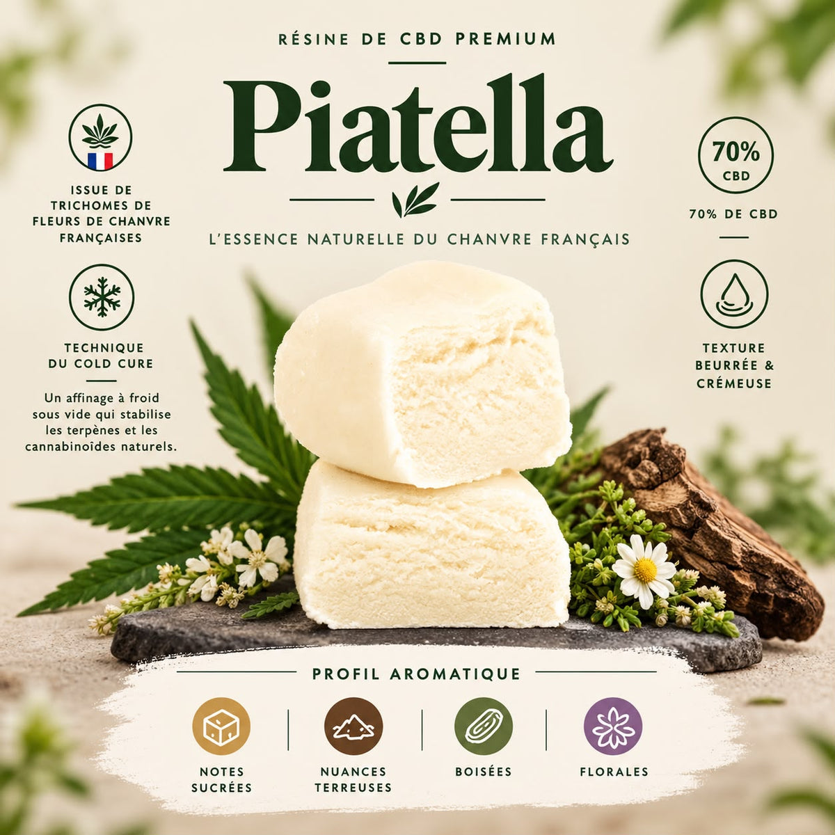 Creamy Piatella Hash CBD