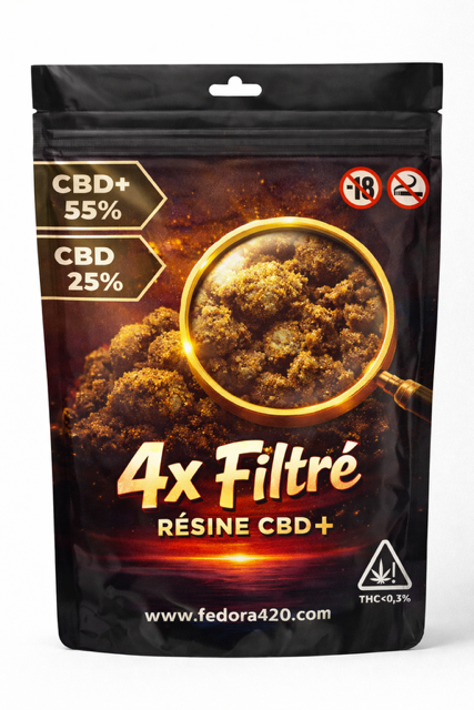 4X Filtré Résines CBD+ premium | Fedora420