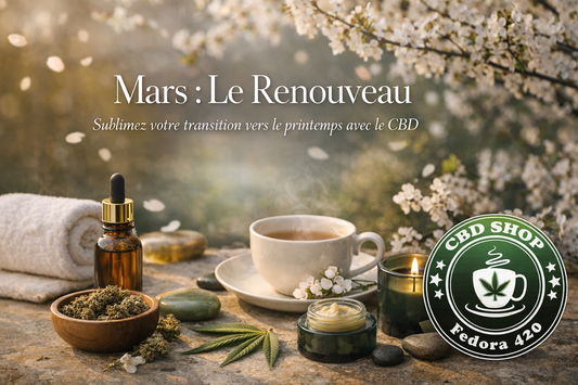 Découvrez comment le CBD peut vous accompagner pendant la transition vers le printemps : stress, sommeil, détente et routine bien-être pour le mois de mars.