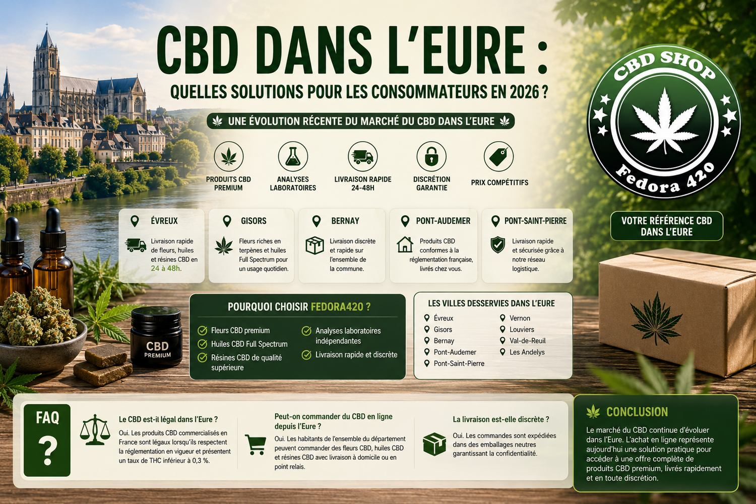 CBD dans l'Eure : quelles solutions pour les consommateurs en 2026 ?