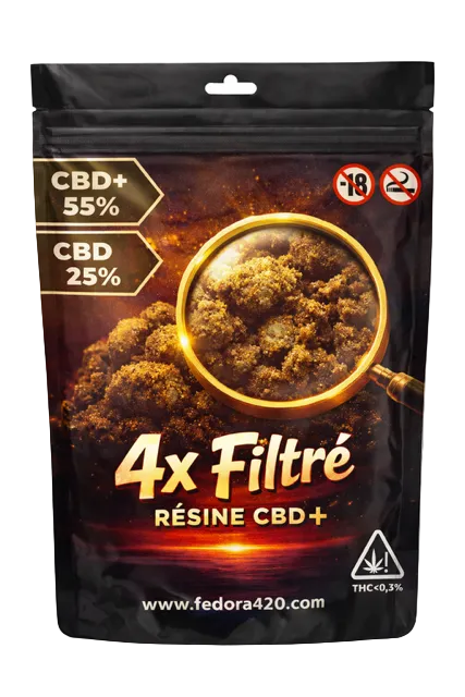 4X Filtré Résines CBD+ premium | Fedora420