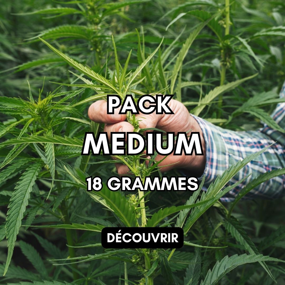 decouvrez notre pack médium - un mélange de plusieurs fleurs de cbd - exclusivement chez fedora 420
